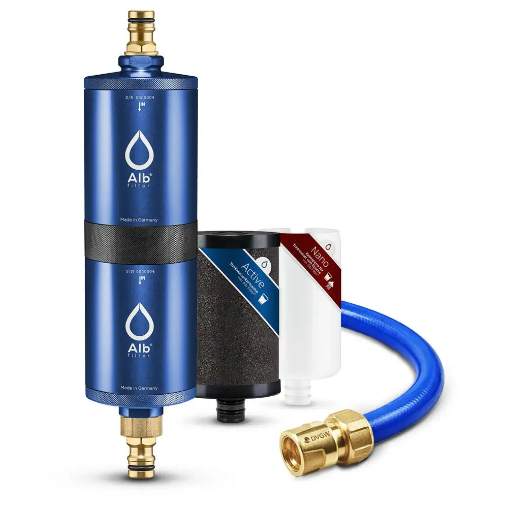 Produktbild Alb Filter Mobil Fusion Blau mit Kartuschen und Schlauch