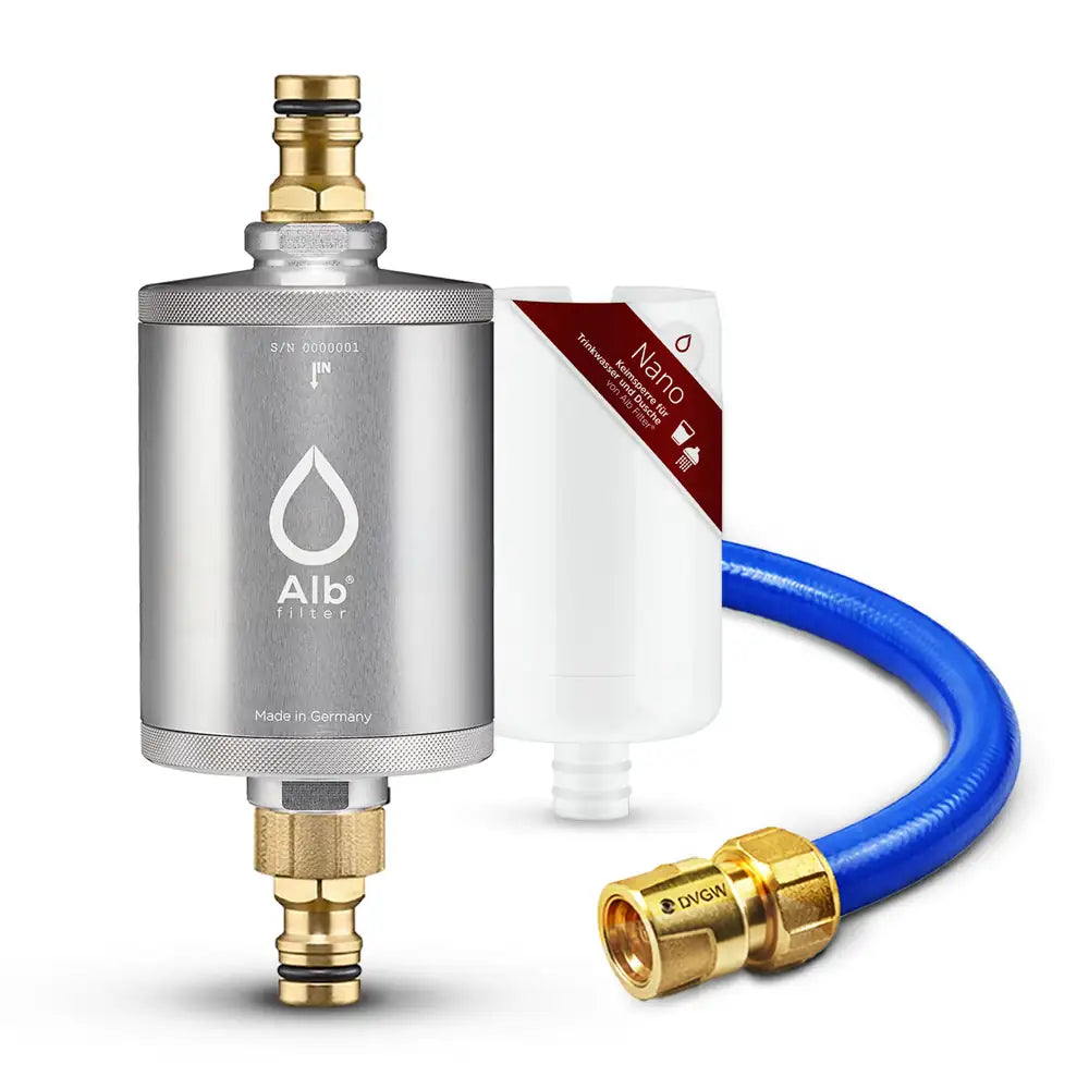 Produktbild Alb Filter Mobil Aluminium Silber mit Kartuschen und Schlauch