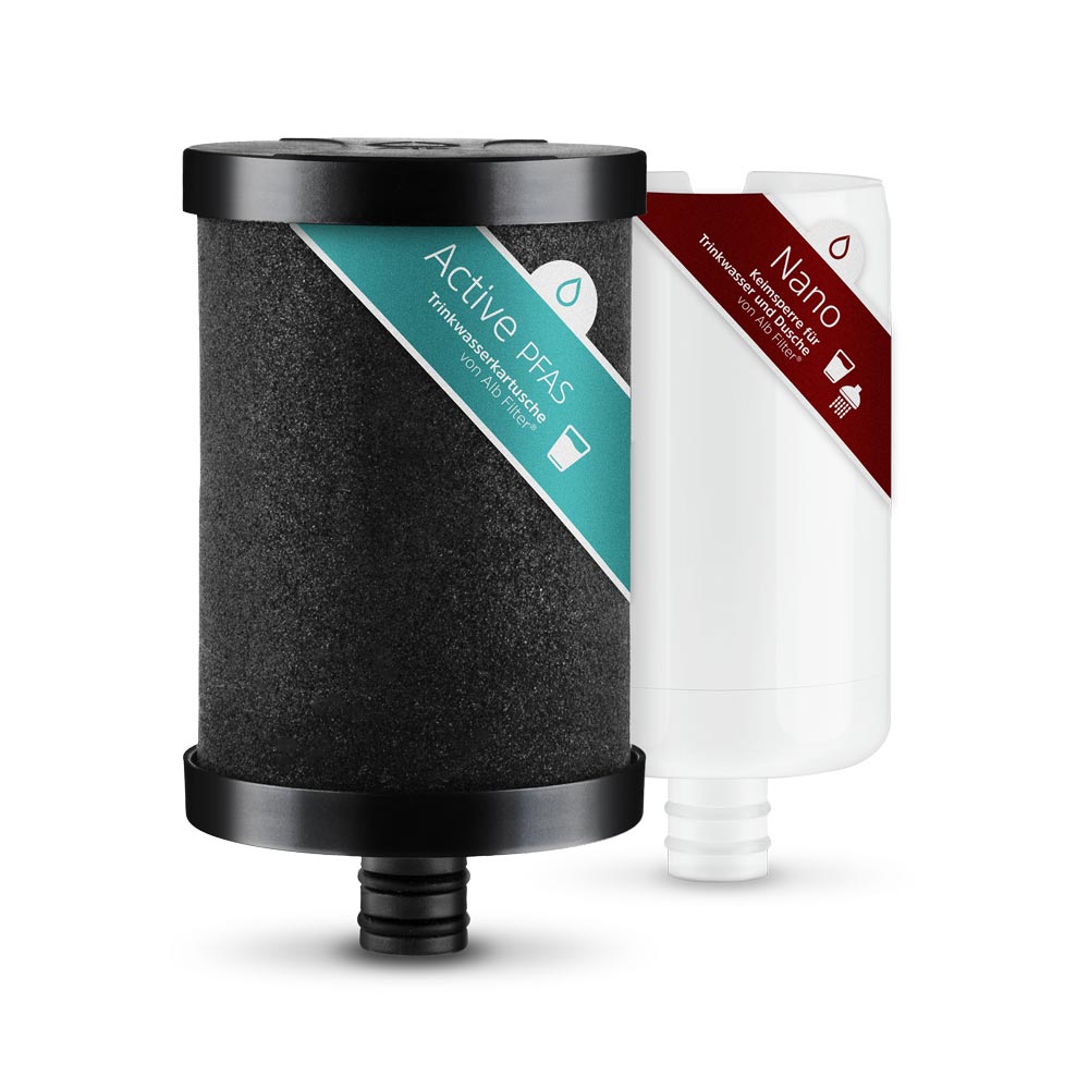 Alb Filter Active PFAS + Nano Fusion Bundle – kombinierter Trinkwasserfilter gegen PFAS und Keime