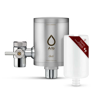 Alb Filter - Duo Nano - Wasserfilter für den Wasserhahn Edelstahl Mattiert