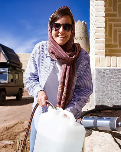 Vorschaubild eines Instagram-Beitrags von @albfilter zu Wasserfiltern und Camping.