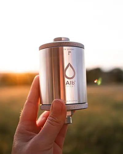 Vorschaubild eines Instagram-Beitrags von @albfilter zu Wasserfiltern und Camping.