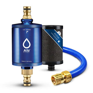 Produktbild Alb Filter Mobil Active Aluminium Blau mit Kartuschen und Schlauch