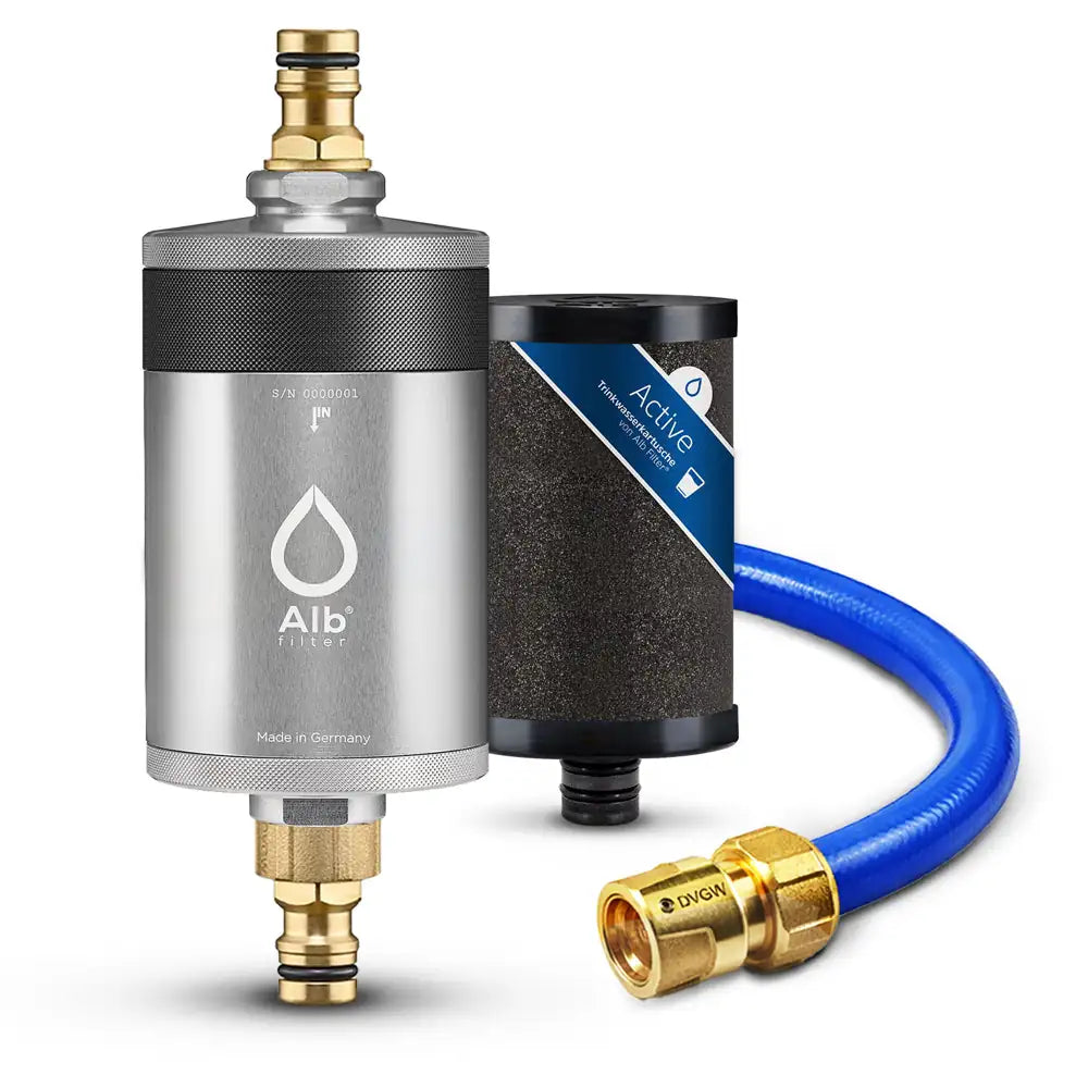Produktbild Alb Filter Mobil Active Aluminium Silber Protect mit Kartuschen und Schlauch