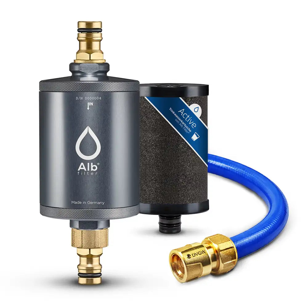 Produktbild Alb Filter Mobil Active Aluminium Titan mit Kartuschen und Schlauch
