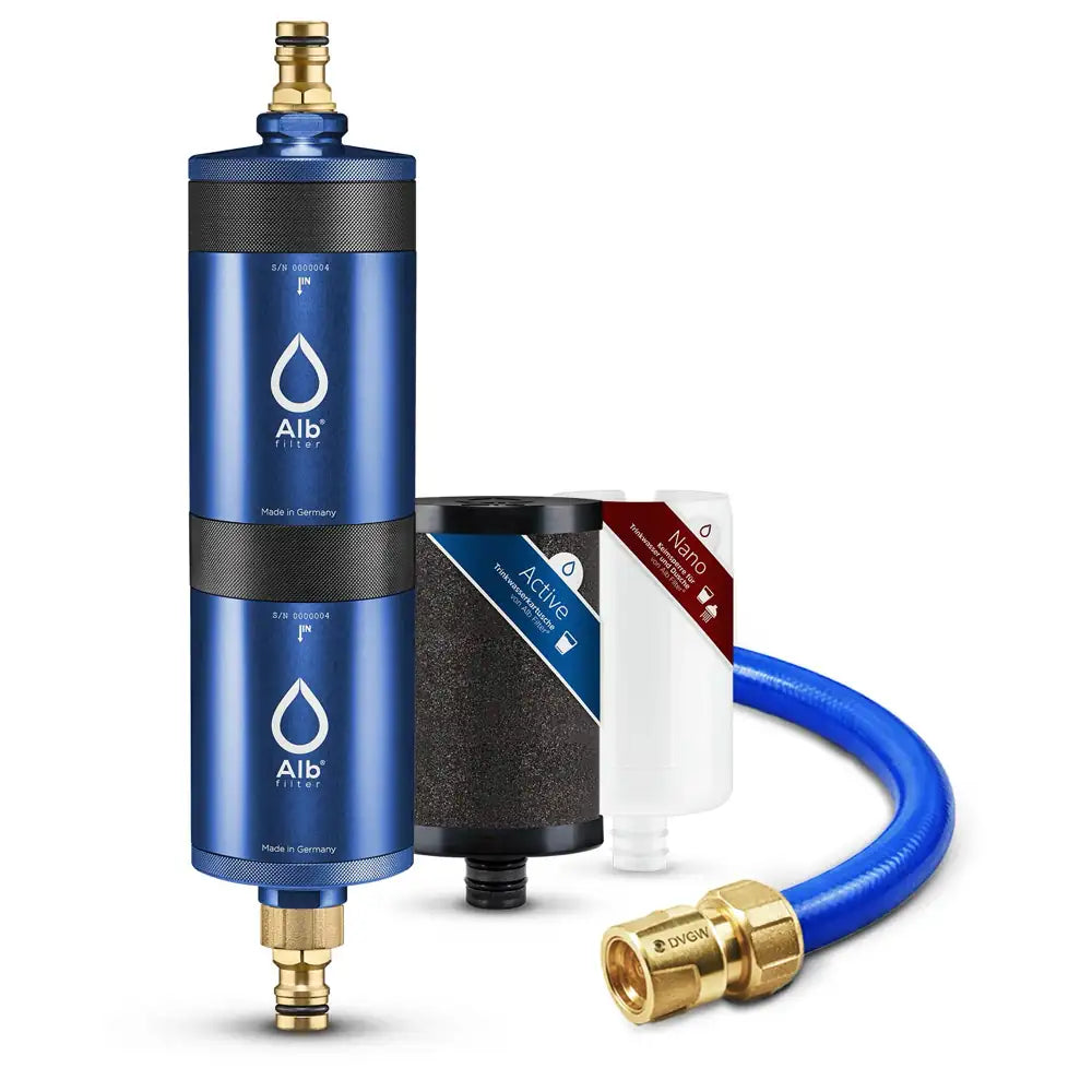 Produktbild Alb Filter Mobil Fusion Blau Protect mit Kartuschen und Schlauch