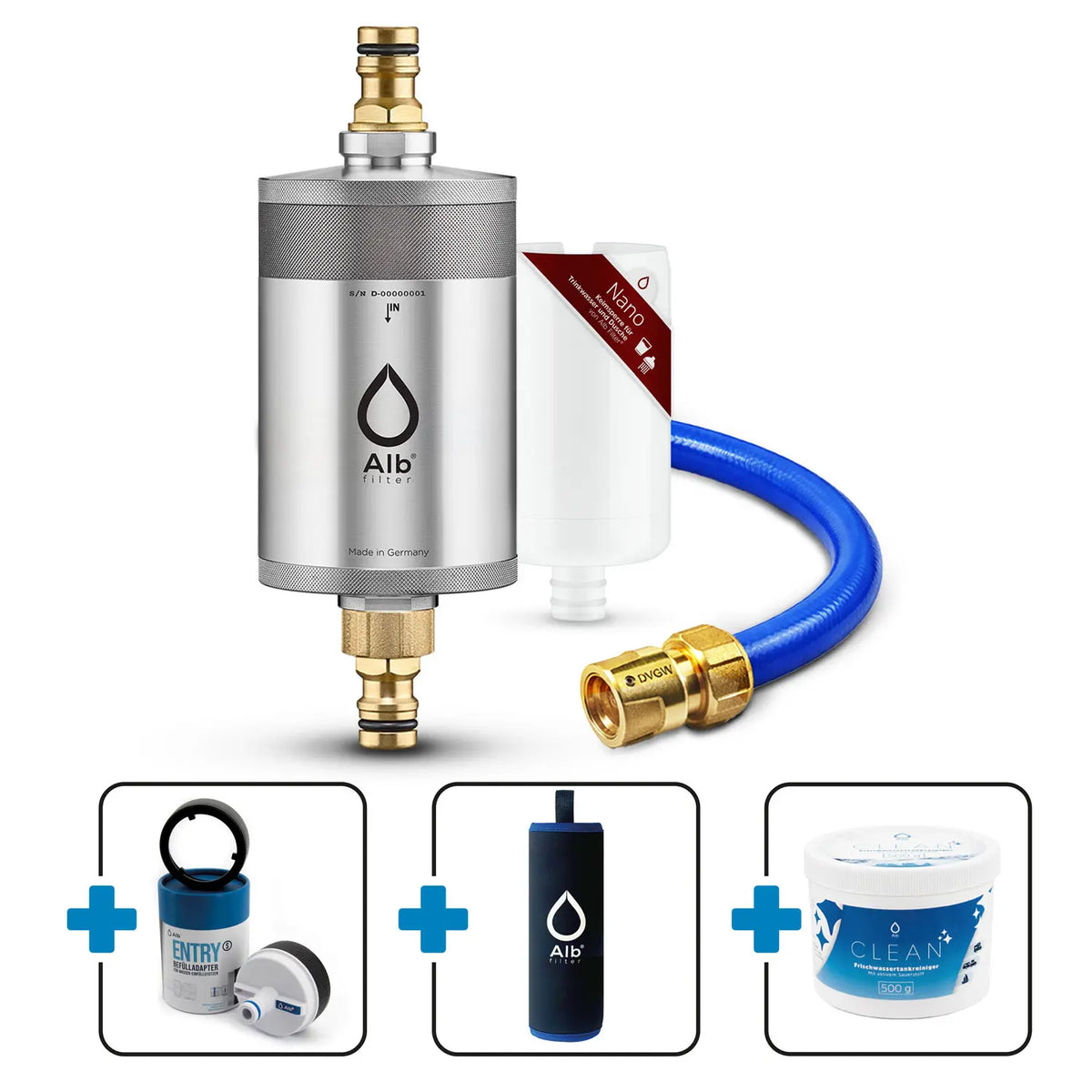 Alb Filter Mobil Nano Protect Camping-Bundle – Bakterienfilter-Set mit Vorfilter fürs Wohnmobil