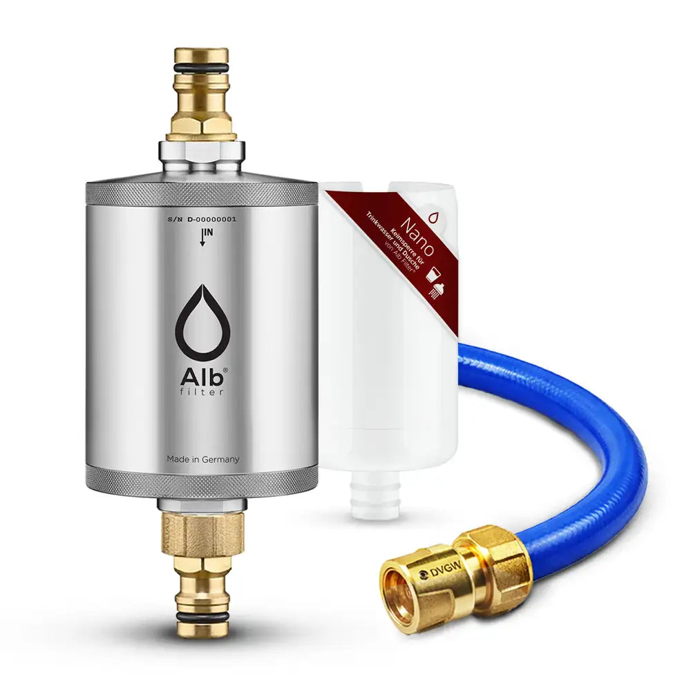 Produktbild Alb Filter Mobil Nano Edelstahl mit Kartuschen und Schlauch
