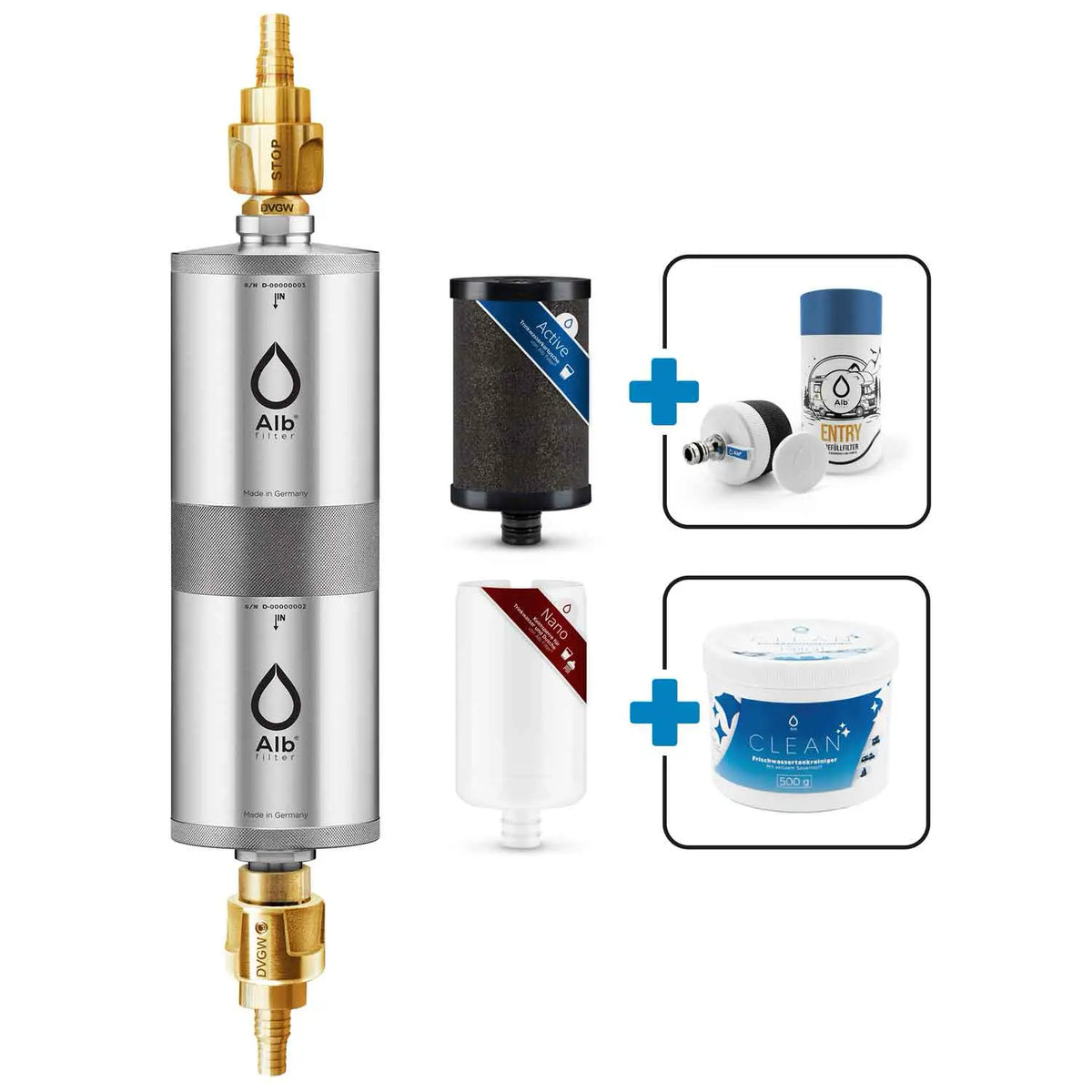 Alb Filter Travel Fusion Camping-Bundle – Active- und Nano-Kombination für den Festeinbau