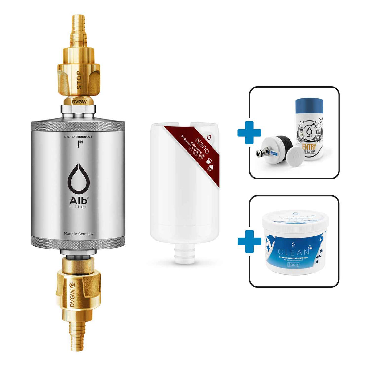Alb Filter Travel Nano Camping-Bundle – Festeinbau-Bakterienfilter-Set