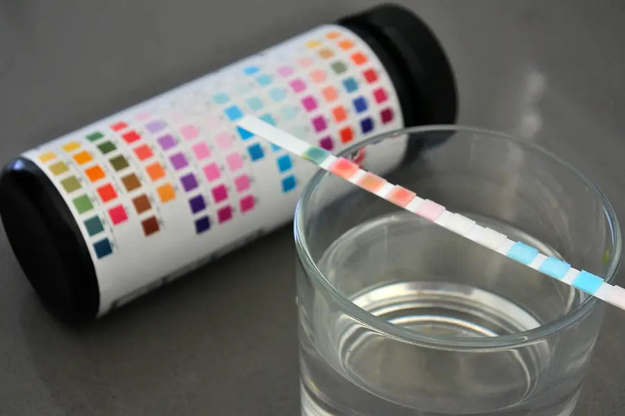 Wasserqualitäts-Teststreifen von Alb Filter: Ein fehlendes Warnschild an einem Hahn ist keine Garantie, dass es sich um Trinkwasser handelt.