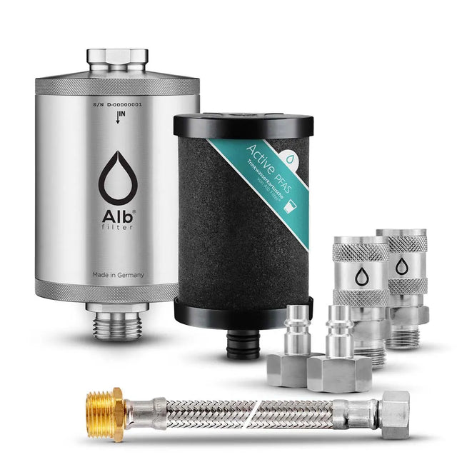Produktbild Alb Filter Element mit Active PFAS Kartusche und Schnellanschluss-Set