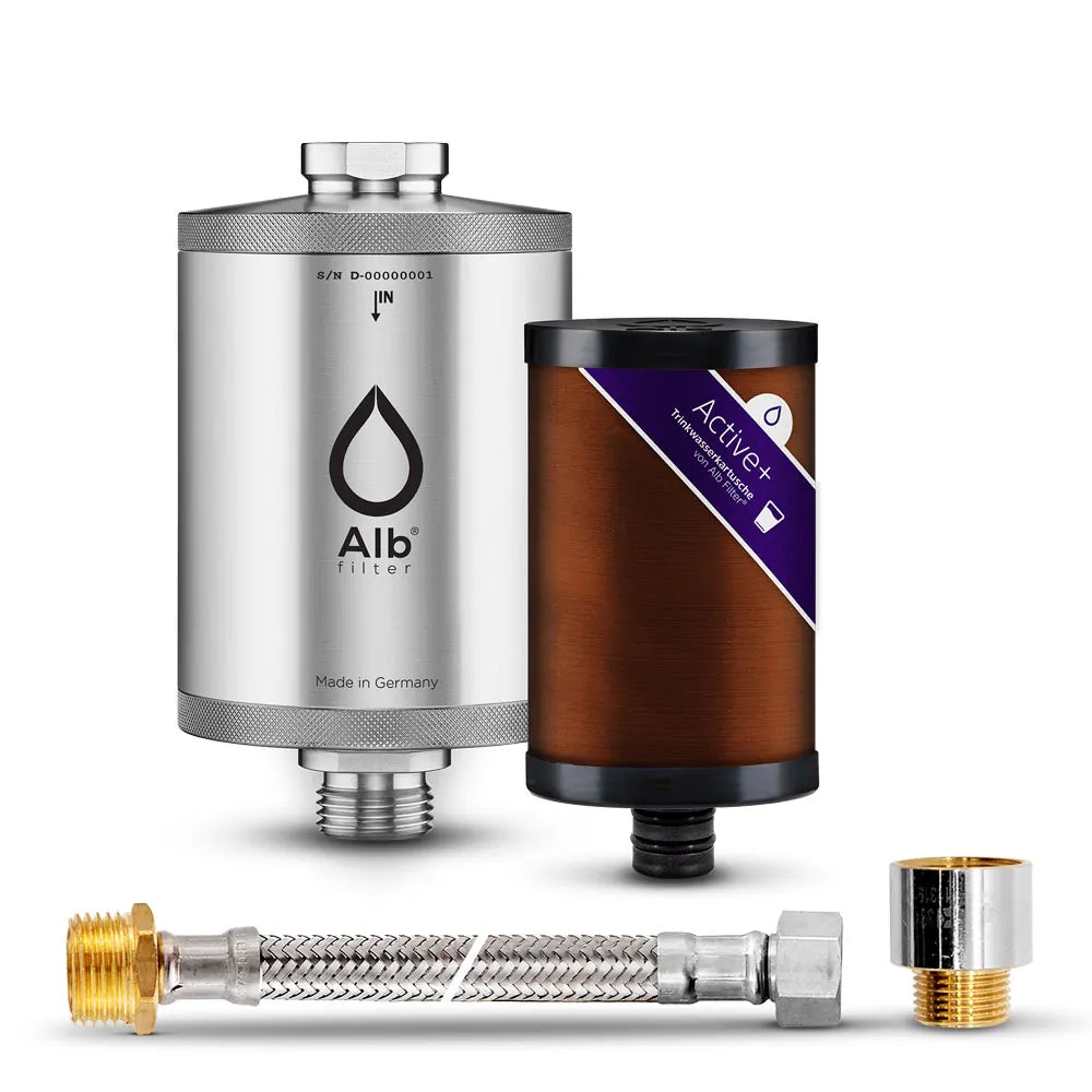 Alb Filter - Trinkwasserfilter Active Plus Edelstahl / Anschluss-Set: Standard / ohne Protect