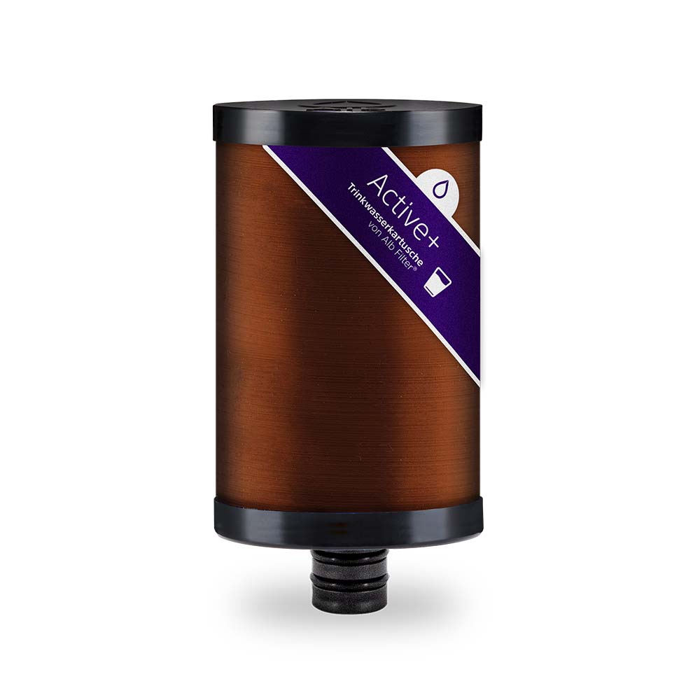 Active Plus filter cartridge. Polymer cartridge with holders made from biopolymers