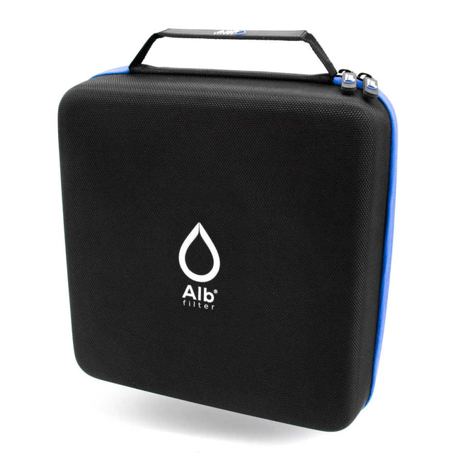 Alb filter case for camping water filters front view