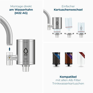 Grafik Duo montage am Wasserhahn