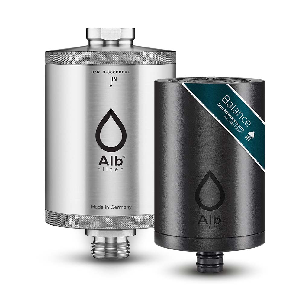 Alb filter element housing with Balance shower filter cartridge