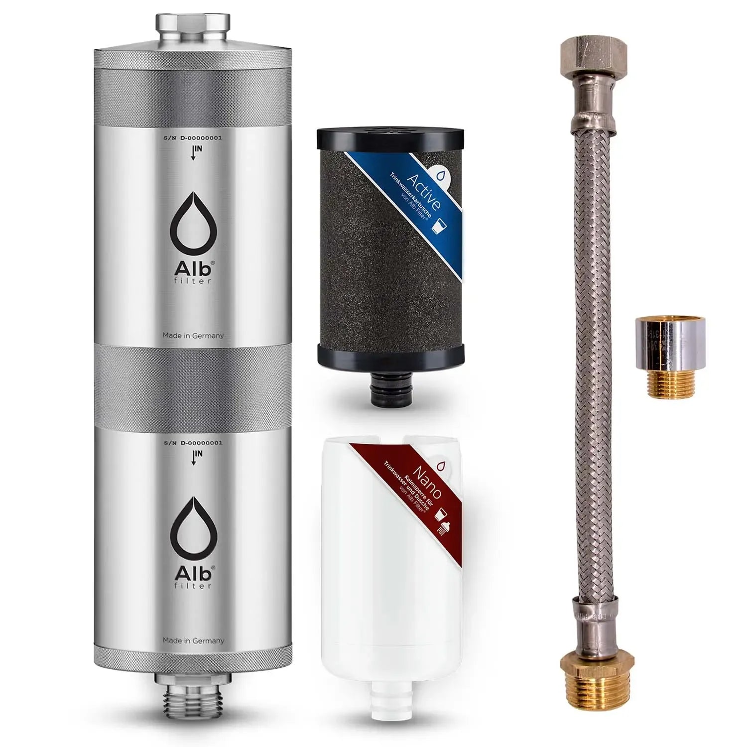 Alb Filter Fusion Trinkwasserfilter für den Untertisch mit Anschuss-Set Standard mit Protect Vorfilter