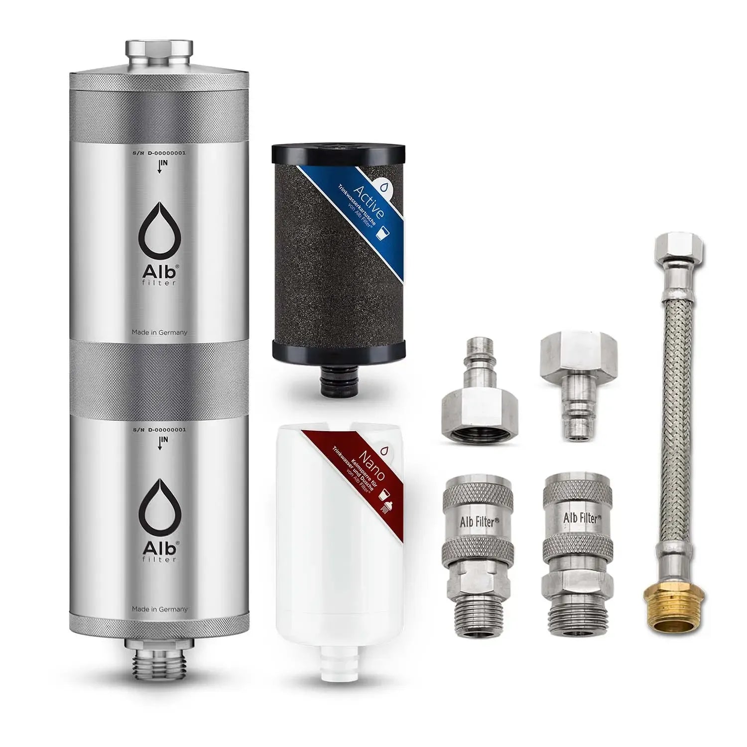 Alb Filter - FUSION Trinkwasserfilter Untertisch Edelstahl / Schnellkupplung