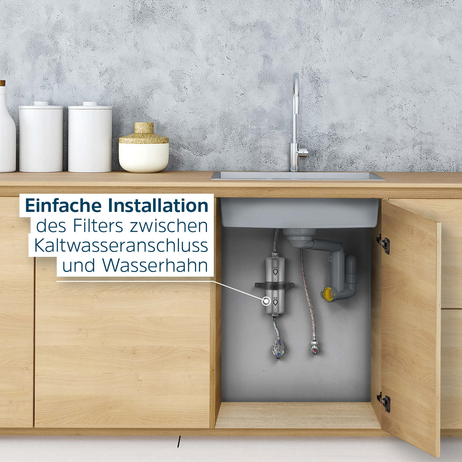 Foto Untertischmontage Alb Filter Element