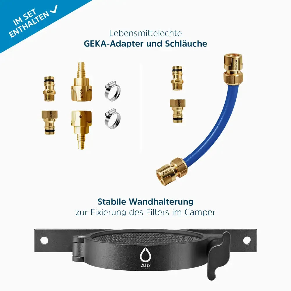 Alb Filter - PRO CAMPER Set Edelstahl Natur