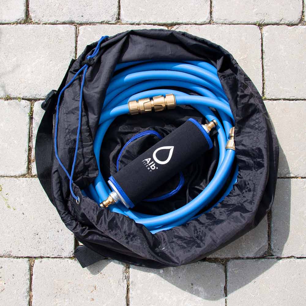 Schlauchsack mit Wasserfilter zum Befüllen