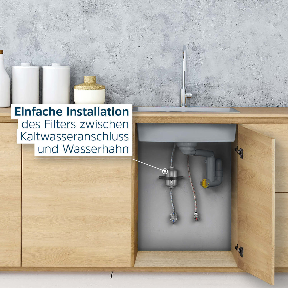 Foto Untertischmontage Alb Filter Element