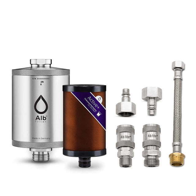 Alb Active Plus+ drinking water filter with Under-sink connection set quick coupling