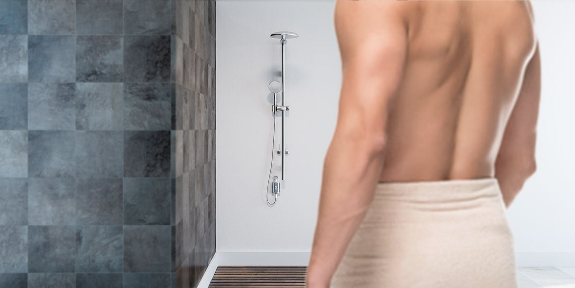 Dusche mit Wasserdampf – Schutz vor Legionellen
