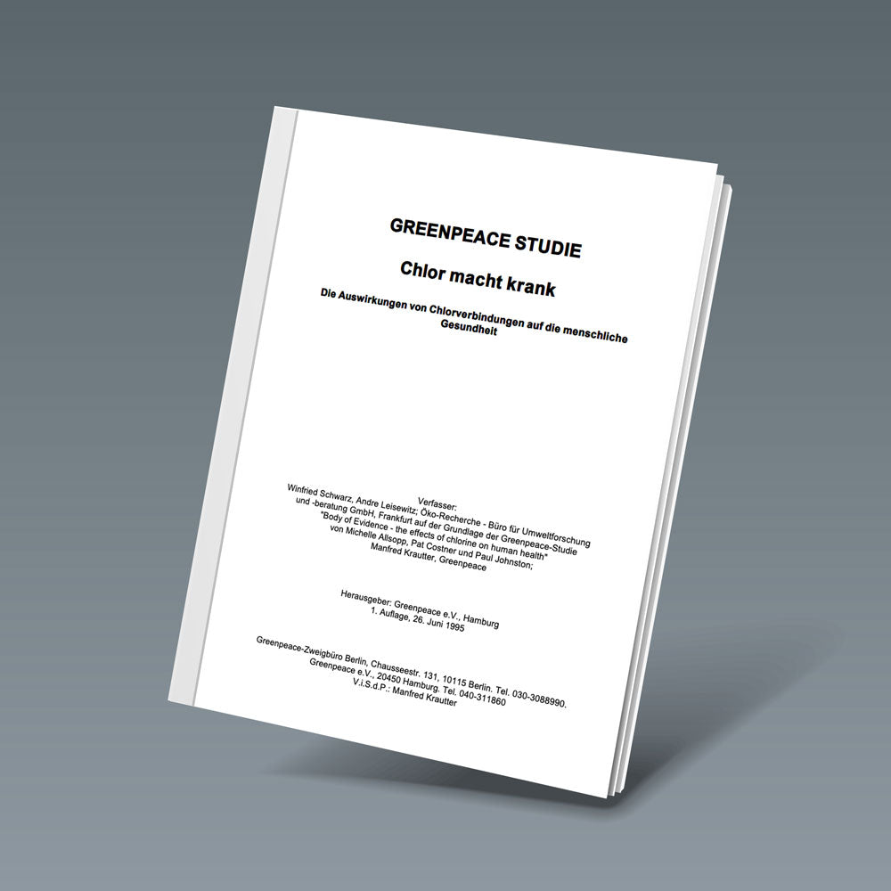 Studien zu Chlor und Gesundheit: Bei 0,1 bis 0,3 mg/l gilt freies Chlor als sicher, diskutiert werden Reaktionsprodukte der Chlorung und Duschdämpfe.