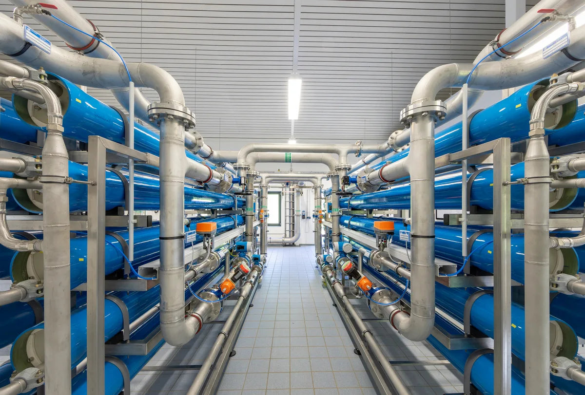 Rohrleitungen im Wasserwerk