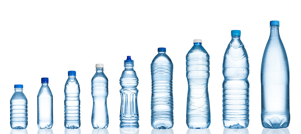 Wasserflaschen aus PET