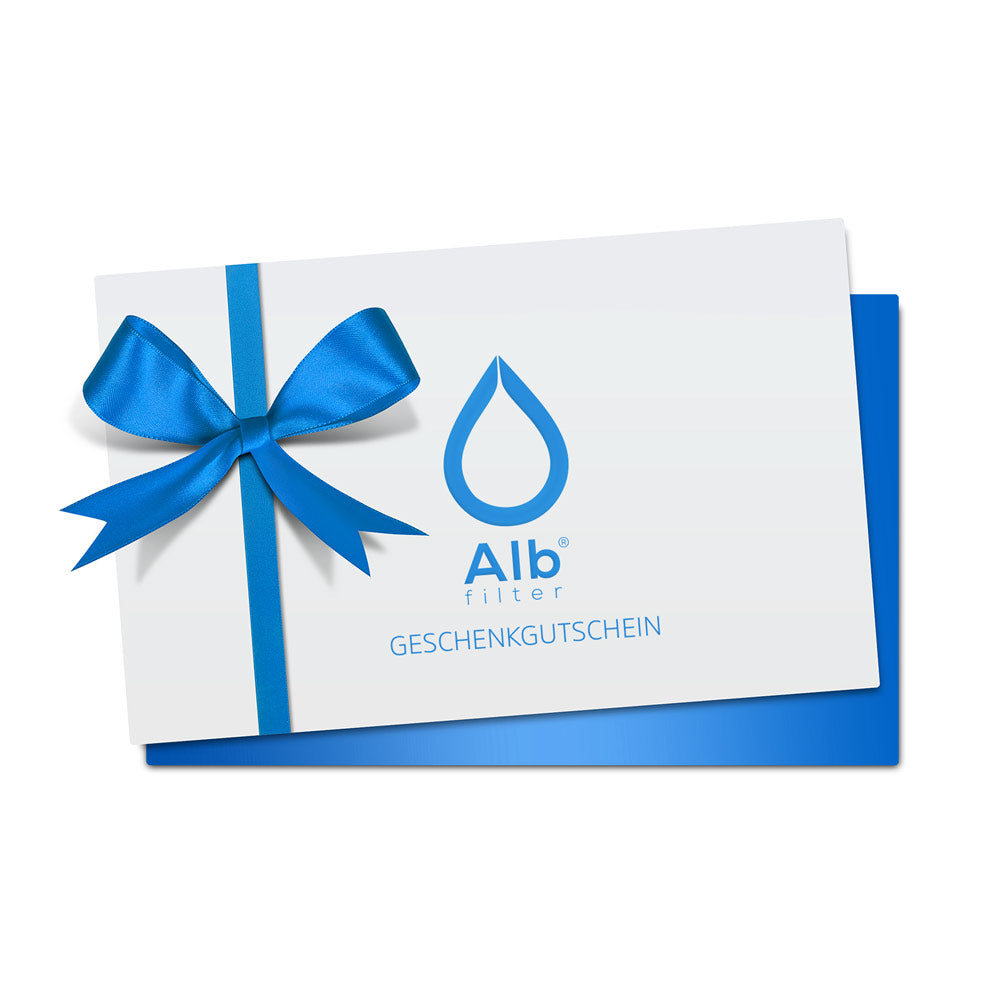 Geschenkgutschein für Wasserfilter von Alb Filter